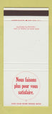 Matchbook Cover - Avis Car Rentals French 30 Stk SAMPLE