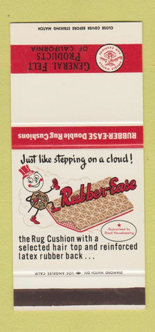 Matchbook Cover - General Felt Products of California rug pads 30 Stk SAMPLE