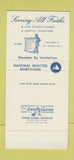 Matchbook Cover - Davis Funeral Home Clarksburg WV 30 Stk SAMPLE