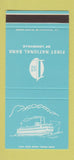 Matchbook Cover - First National Bank Louisville KY 30 Stk SAMPLE
