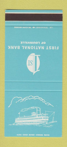 Matchbook Cover - First National Bank Louisville KY 30 Stk SAMPLE