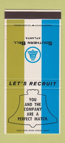 Matchbook Cover - Southern Bell Telephone 30 Stk SAMPLE