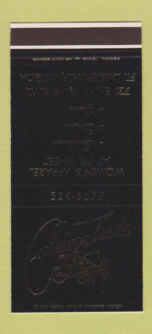 Matchbook Cover - Carriage Trade Fort Lauderdale FL clothes WEAR 30 Stk SAMPLE