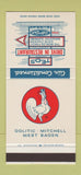 Matchbook Cover - Teds Drive In Oolitic Mitchell West Baden IN  30 Stk SAMPLE