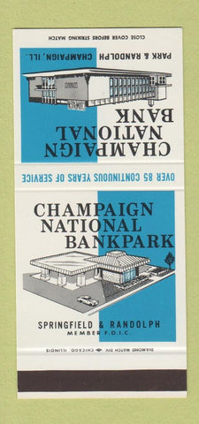 Matchbook Cover - Champaign National Bank IL 30 Stk SAMPLE