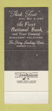 Matchbook Cover - First Bank Muskogee OK 30 Stk SAMPLE