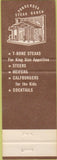 Matchbook Cover - Frontier Lanes Bowling San Diego CA wood grain