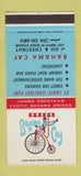 Matchbook Cover - Bahama Cay St Louis MO girlie 30 Stk SAMPLE
