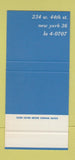 Matchbook Cover - Sardi's New York City 30 Stk SAMPLE