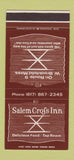 Matchbook Cover - Salem Cross Inn West Brookfield MA 30 Stk SAMPLE