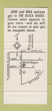Matchbook Cover - Black Angus Restaurant Springfield IL 30 Stk SAMPLE