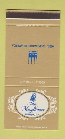 Matchbook Cover - Mayflower Hotel Washington DC 30 Stk SAMPLE