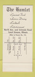 Matchbook Cover - The Hamlet Restaurant Carol Stream IL 30 Stk SAMPLE