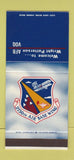 Matchbook Cover - Wright Patterson Air Force Base WEAR 30 Stk SAMPLE
