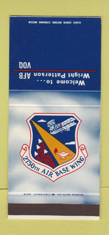 Matchbook Cover - Wright Patterson Air Force Base WEAR 30 Stk SAMPLE