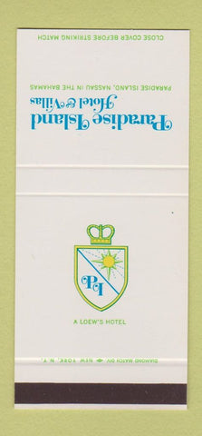 Matchbook Cover - Paradise Island Hotel Nassau Bahamas WEAR 30 Stk SAMPLE