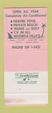 Matchbook Cover - Key Biscayne Hotel Miami FL WEAR 30 Stk SAMPLE