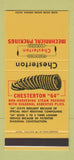 Matchbook Cover - Chesterton Packings Teflon Everett MA  30 Stk SAMPLE