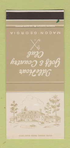 Matchbook Cover - Idle Hour Golf Country Club Macon GA 30 Stk SAMPLE
