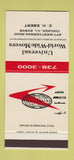 Matchbook Cover - Universal World Wide Movers Chicago IL 30 Stk SAMPLE