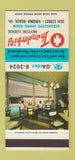 Matchbook Cover - Thunderbird Motor Lodge Virginia Beach VA 30 Stk SAMPLE