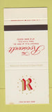 Matchbook Cover - Roosevelt Hotel New York City 30 Stk SAMPLE