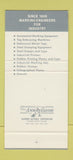 Matchbook Cover - Master Pannier Markers Pittsburgh PA 30 Stk SAMPLE