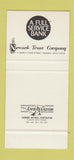 Matchbook Cover - Newark Trust Company OH 30 Stk SAMPLE