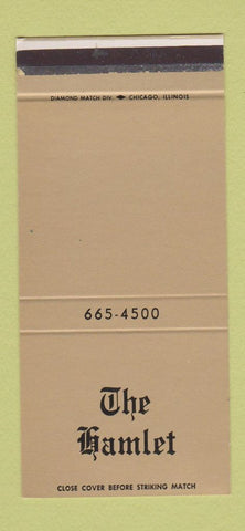 Matchbook Cover - Hamlet Restaurant Carol Stream IL 30 Stk SAMPLE