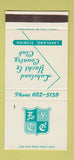 Matchbook Cover - Lakeland Yacht Country Club Lakeland FL 30 Stk SAMPLE