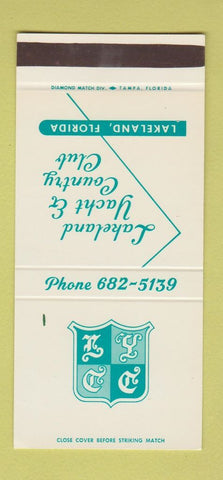 Matchbook Cover - Lakeland Yacht Country Club Lakeland FL 30 Stk SAMPLE