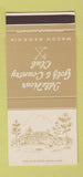 Matchbook Cover - Idle Hour Golf & Country Club Macon GA 30 Stk SAMPLE