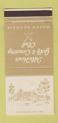Matchbook Cover - Idle Hour Golf & Country Club Macon GA 30 Stk SAMPLE