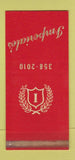 Matchbook Cover - Imperiale's Restaurant Palatine IL WEAR 30 Stk SAMPLE