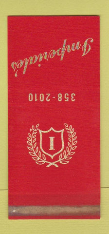 Matchbook Cover - Imperiale's Restaurant Palatine IL WEAR 30 Stk SAMPLE