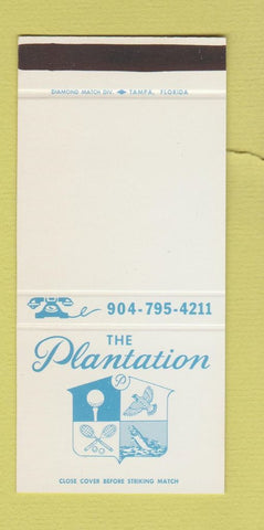 Matchbook Cover - The Plantation Resort FL 30 Stk SAMPLE