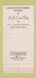 Matchbook Cover - North Shore Steak Great Neck LI NY 30 Stk SAMPLE