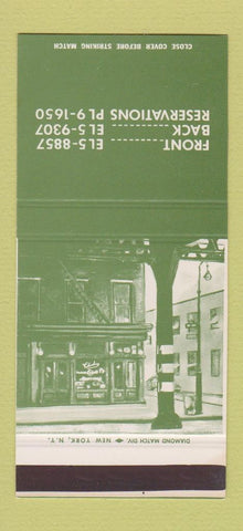 Matchbook Cover - New York City? Restaurant? 30 Stk SAMPLE
