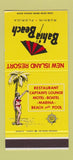 Matchbook Cover - Bahia Beach Island Resort girlie Ruskin FL 30 Stk SAMPLE