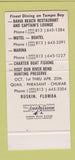 Matchbook Cover - Bahia Beach Island Resort girlie Ruskin FL 30 Stk SAMPLE
