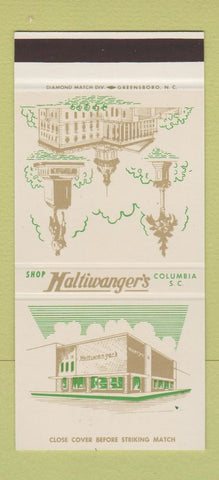 Matchbook Cover - Haltiwanger's Columbia SC clothing  30 Stk SAMPLE