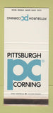 Matchbook Cover - Pittsburgh Corning PA WEAR 30 Stk SAMPLE