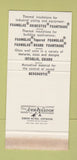 Matchbook Cover - Pittsburgh Corning PA WEAR 30 Stk SAMPLE