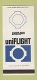 Matchbook Cover - UniFlight United Flight Centers Detroit MI WEAR 30 Stk SAMPLE