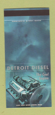 Matchbook Cover - Detroit Diesel Engines WEAR 30 Stk SAMPLE