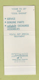 Matchbook Cover - Detroit Diesel Engines WEAR 30 Stk SAMPLE