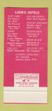 Matchbook Cover - Traymore Hotel Atlantic City NJ WEAR 30 Stk SAMPLE
