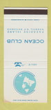 Matchbook Cover - Ocean Club Paradise Island Nassau Bahamas WEAR 30 Stk SAMPLE