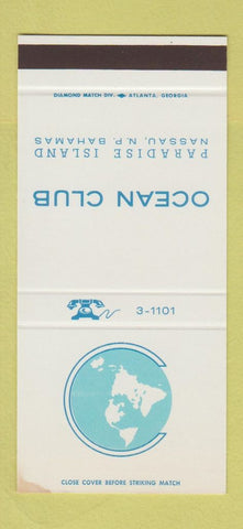 Matchbook Cover - Ocean Club Paradise Island Nassau Bahamas WEAR 30 Stk SAMPLE