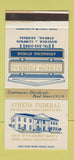 Matchbook Cover - Athens Federal Savings Athens GA WEAR  30 Stk SAMPLE